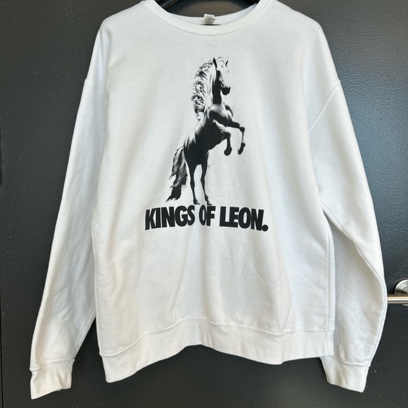 Kings of Leon L official merch unisex oversized L 2 sided sweatshirt EUC - Picture 2 of 12